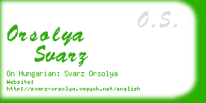 orsolya svarz business card